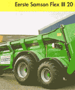 Eerste Samson Flex III 20 mest- en compoststrooier in Nederland