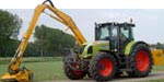 Nieuwe Claas Ares met Bos Klepelmaaier