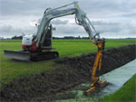 Takeuchi midikraan met maaikorf